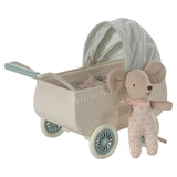 Wandelwagen met babymuis - Mint