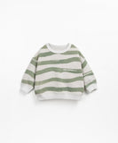 Sweater met groene strepen - Fiber Riscas - Play Up