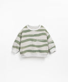 Sweater met groene strepen - Fiber Riscas