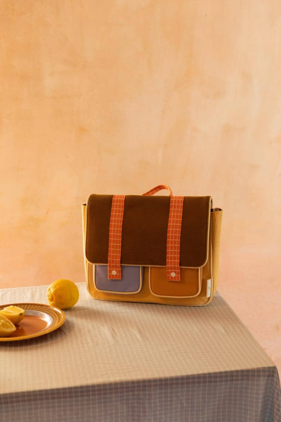 Schooltas - Farmhouse corduroy pear jam