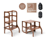 Houten leertoren Step'n sit - Mocha Mouse met zwart - Ette Tete