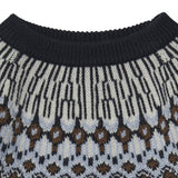 Fair Isle Sweater - Dark navy