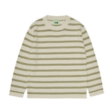 Gestreepte longsleeve - Ecru / Khaki - FUB