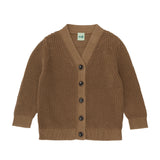 V-neck Cardigan - camel - FUB