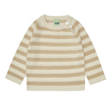 Striped babytrui - ecru/hay - FUB