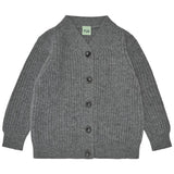 Lamswollen Cardigan - Charcoal melange