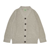 V-hals cardigan - Taupe Melange - FUB