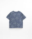 T-shirt met palmboomprint - Sea