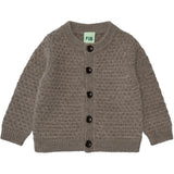 Baby Cardigan met structuur - Beige melange - FUB