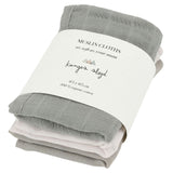 Tetradoeken 3 pack muslin cloth - Lime Stone - Konges Slojd