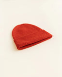 Beanie Fonzie Newborn - Red - Hvid