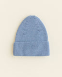Beanie Fonzie Kids - Light Blue - Hvid