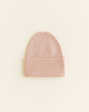 Beanie Fonzie Newborn - Apricot - Hvid