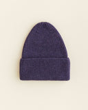 Beanie Fonzie Kids - Purple - Hvid