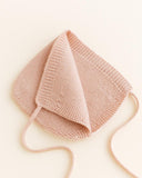 Bonnet Newborn - Apricot - Hvid