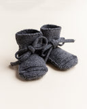 Booties - Charcoal - Hvid