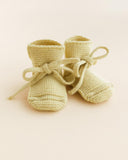 Booties - Light yellow - Hvid