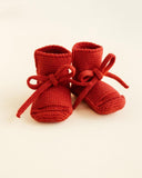 Booties - Red - Hvid