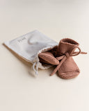 Booties - Terracotta - Hvid