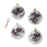 Flora kerstballen - paars - large - Ferm Living