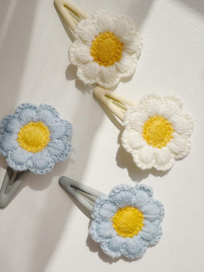 Haarspeldjes Daisy - Set van 4