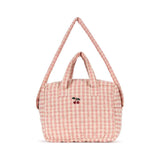 Poppenluiertas - Powder Pink Check