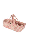 Poppendraagmand - Powder Pink Check - Konges Slojd