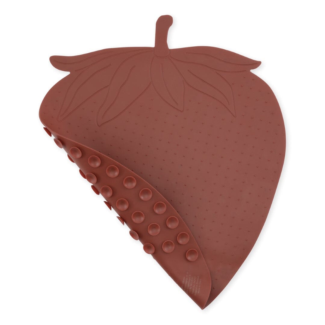 Silicone badmatje aarbei - Rosewood