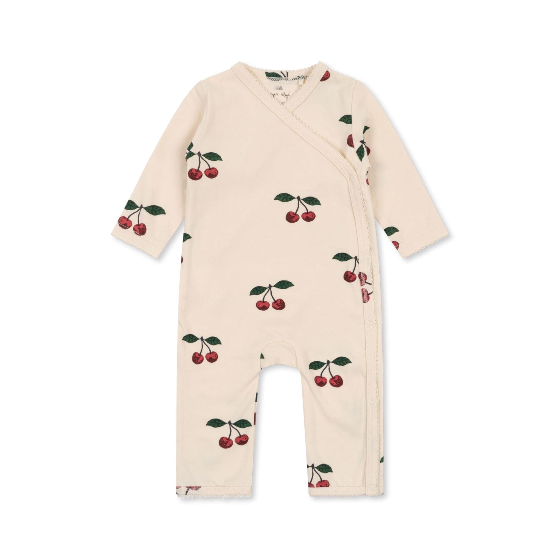 Newborn onesie met lange mouwen - Ma grande cerise