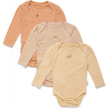 Rompers Cue 3 pack - Peach/Moonlight/Mandarin - Konges Slojd