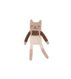 Knuffel - Kitten Ecru Overalls - Main Sauvage