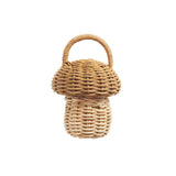 Rattan Mushroom Rattle - Natural - Olli Ella