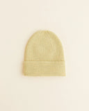 Beanie Fonzie Newborn - Light Yellow - Hvid