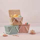 Piki rattan basket - Straw - Olli Ella