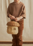 Rattan Mushroom Basket - Natural - Olli Ella