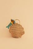 Rattan shell bag - Straw - Olli Ella