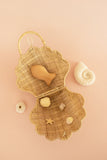 Rattan shell bag - Straw - Olli Ella