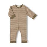 Born Onesie - Khaki Stripe - Nixnut