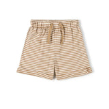 Lace Short - Caramel Stripe