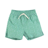 Zwemshort - blauwgroen met dierenprint - Piupiuchick