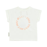 T-shirt - ecru met hart print