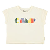 T-shirt - ecru met 