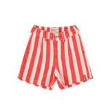 Jongensshort - witte & rode strepen - Piupiuchick