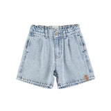 Jongensshort - Washed blue denim - Piupiuchick
