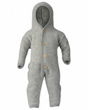 Wollen onesie - Light grey Mélange - Engel Natur