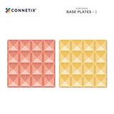 Base Plate Pack 2 stuks - Pastel Lemon & Peach - Connetix