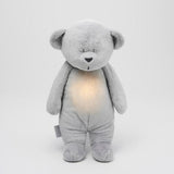 The Humming Bear met lichtje en muziek - Silver - Moonie