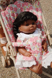 Doll stroller - Rose anglaise poppenwagen