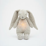 The Humming Bunny - Gray met lichtje en muziek - Moonie