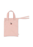 Poppenbeddengoed - Powder Pink Check